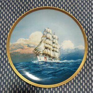 USS Eagle Commemorative Plate c1987 Hamilton Collection